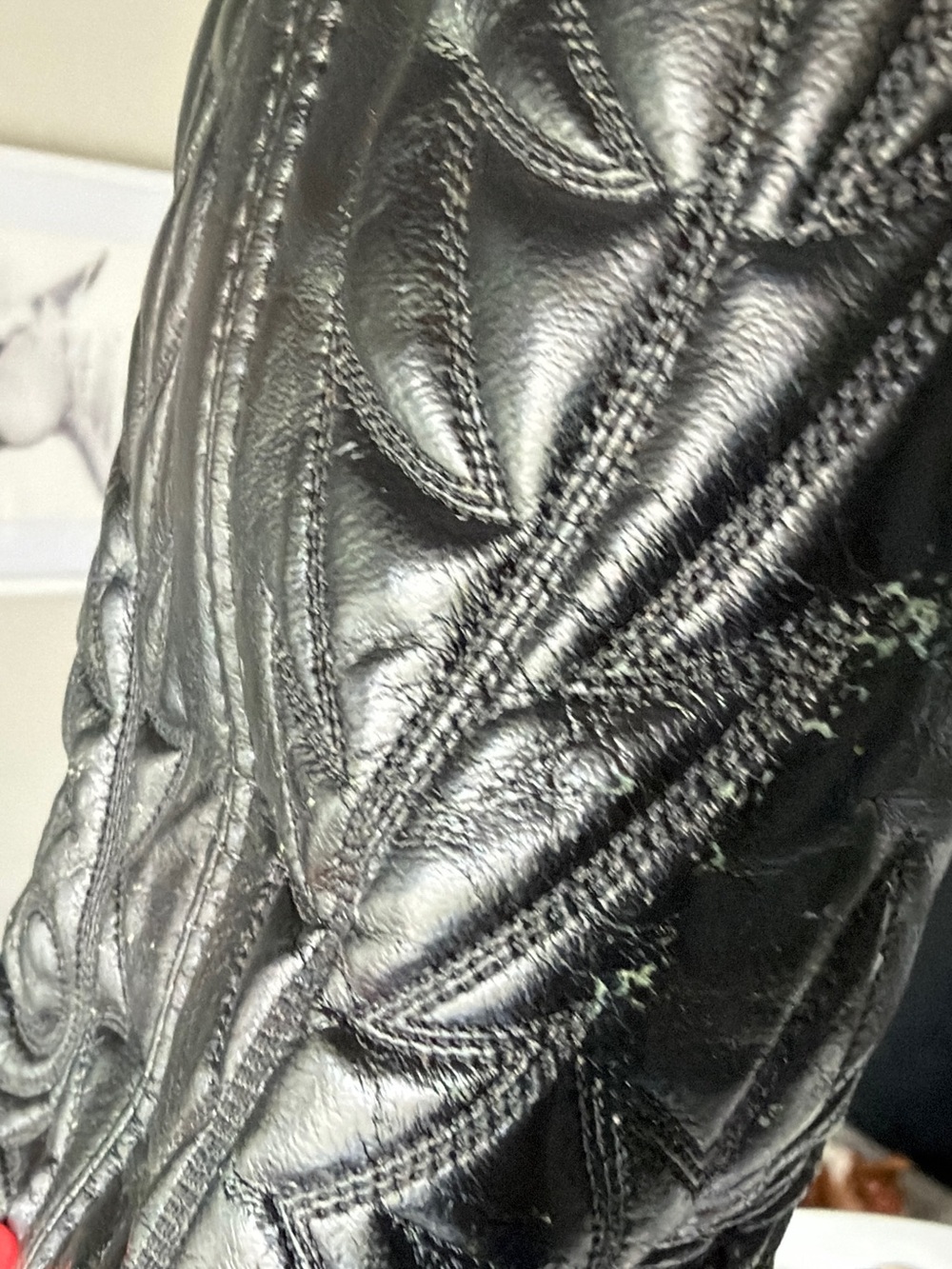 Men’s Dingo Black Leather Western Cowboy Boots with Silver Toe Accents - Picture 4 of 16